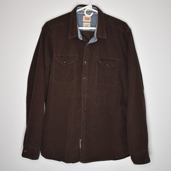 Levi's Other - Levis Levi Strauss & Co. Men's Vintage Corduroy Button Down Shirt Shacket Sz XL